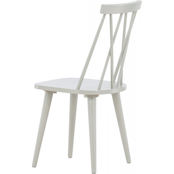 Mariette spisestol i flettet graktig