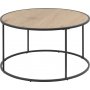 Seaford salongbord 80 cm - Eik/sort
