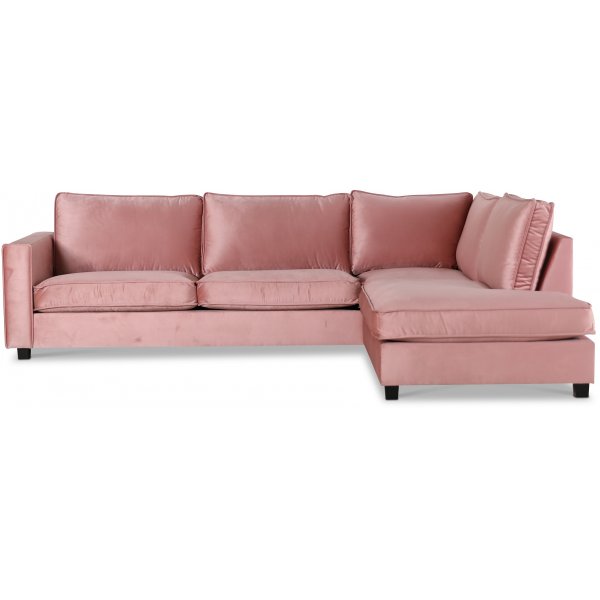 Brandy Loungesofa pen anslutning hyre - Dusty pink (Flyel)