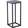 Aksentsokkel 27 - Gr marmor / Sort base