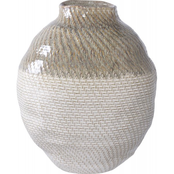 House Nordic vase 29 - Hvit/grnn