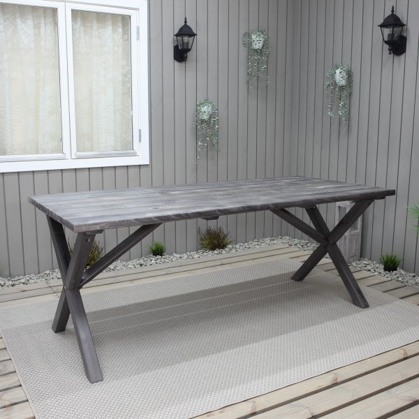 Scottsdale spisebord 190 cm - Grålaserat furu + Flekkfjerner for møbler Scottsdale spisebord 190 cm - Grålaserat furu + Flekkfjerner for møbler