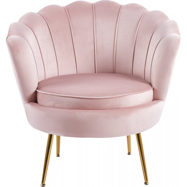 Musslan lenestol - Rosa/messing Musslan lenestol - Rosa/messing