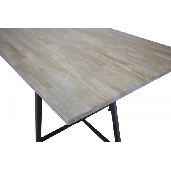 Kvarn�sen spisebord, 250 cm - Teak/svart