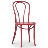 Bentwood Stol No18 Klassiker - Rød beiset Bentwood Stol No18 Klassiker - Rød beiset