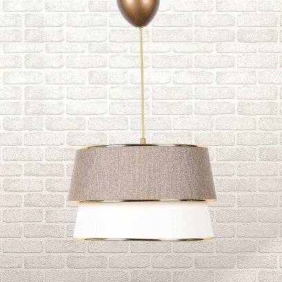 Retro taklampe med gulldetaljer