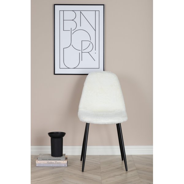 Bridge spisestol - Hvit teddy Bridge spisestol - Hvit teddy