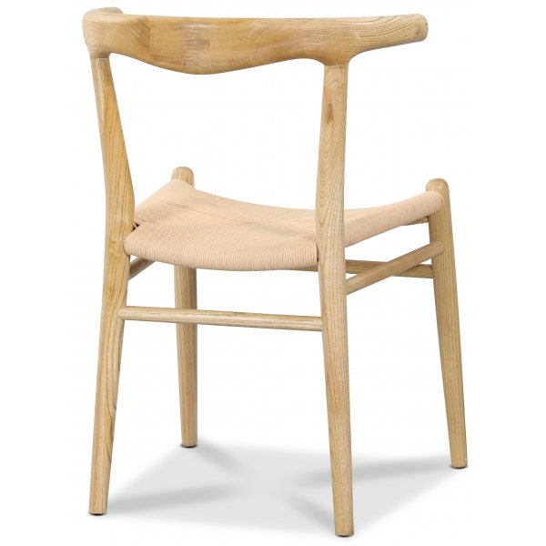 Spisegruppe PiPi ovalt spisebord 240 cm inkl 6 Berit spisestoler - Natur/repsits