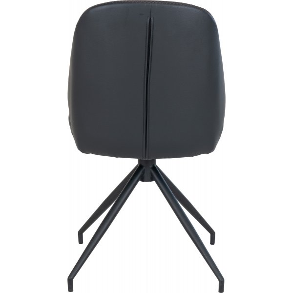 Spisestol svingbar svart PU