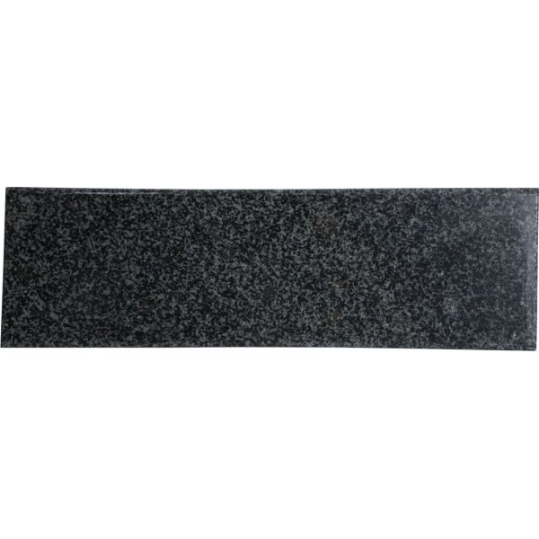 Marmor skjrebrett 52 x 16 cm - Gr/svart