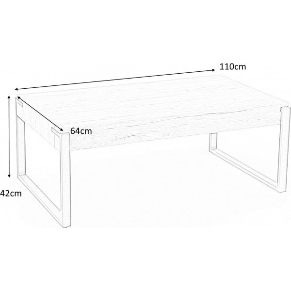 Vincent sofabord - Eik/svart Vincent sofabord - Eik/svart