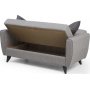 Zaden 2-seters sovesofa - Lys gr