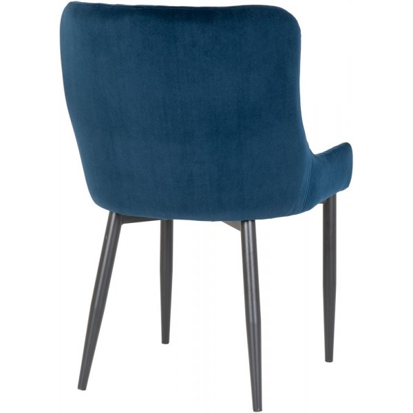 Boston spisestol - mørk blå / svart Boston spisestol - mørk blå / svart