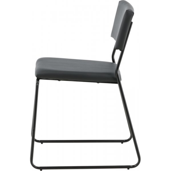 Frekvens stol - Svart PU