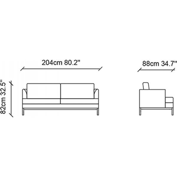Pearl 3-seters sofa - Krem Pearl 3-seters sofa - Krem