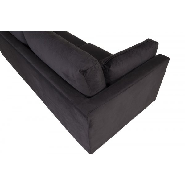Sofa Savanna - Svart Flyel