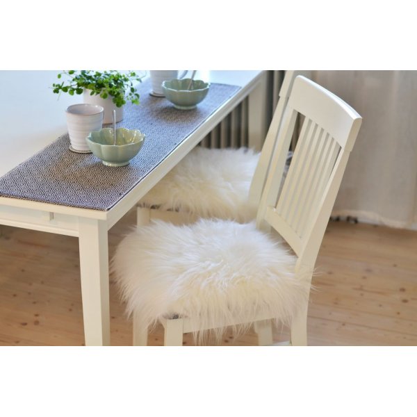 Molly stolpute saueskinn Hvit