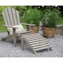 Salt dekkstol med fotskammel - Gr teak
