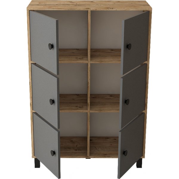 Vilamo skap 48 - Furu/antrasitt