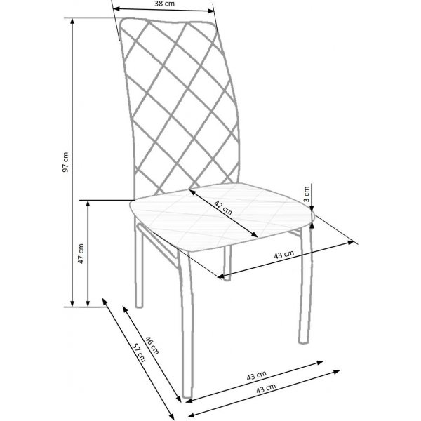 Claudia spisestol - Lys grå Claudia spisestol - Lys grå