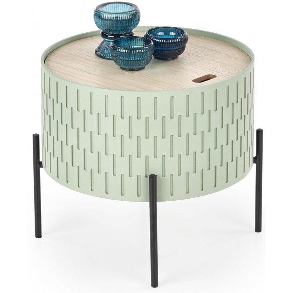 Rozanne Sidebord - lys grnn/svart