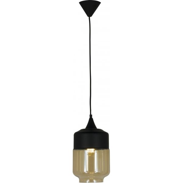 Taklampe Mitte - Svart/amber