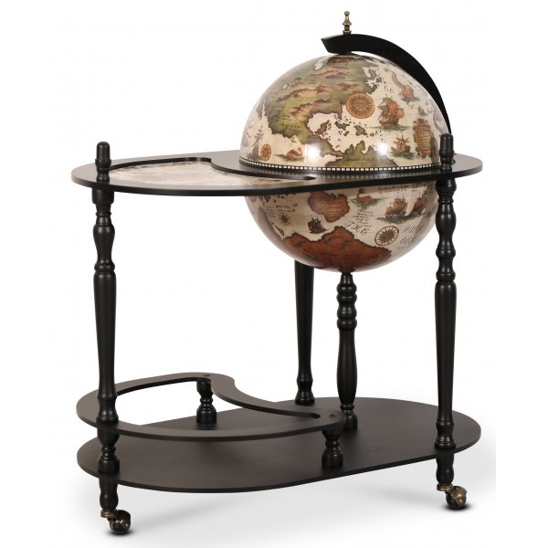 Michelangelo serveringsvogn barglobus - Svart/hvit Michelangelo serveringsvogn barglobus - Svart/hvit