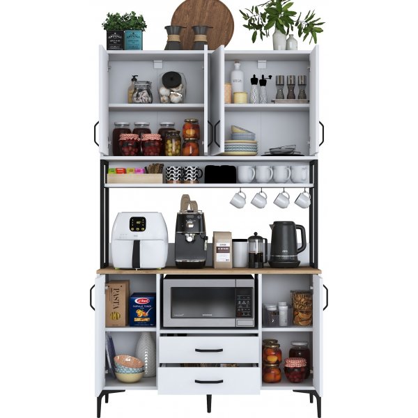 Jeriko kjøkkenskap 169 - Hvit/valnøtt Jeriko kjøkkenskap 169 - Hvit/valnøtt