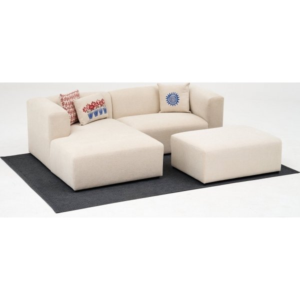Linden mini divan sofa venstre - Krem
