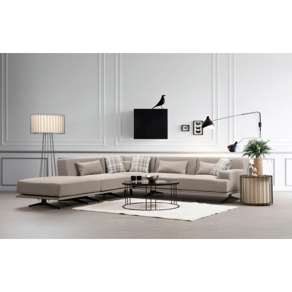 Bentley hjørnesofa - Beige Bentley hjørnesofa - Beige