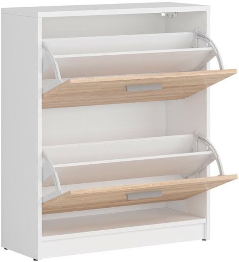 Norbo skoskap - Hvit/eikimitasjon Norbo skoskap - Hvit/eikimitasjon