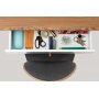 Heda skrivebord 120,5 x 60 cm - Hvit/lerk