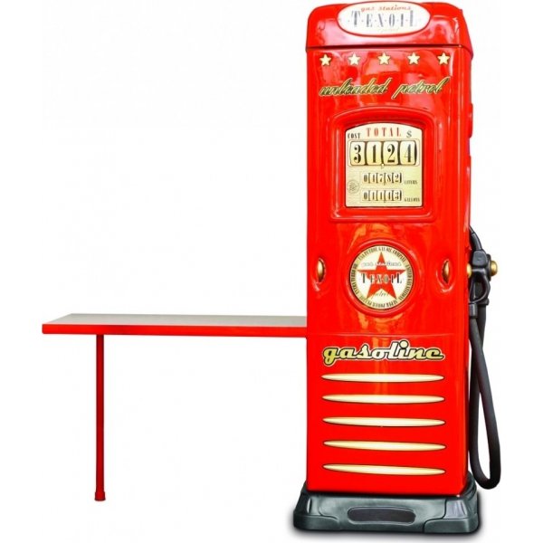 Skrivebord med garderobe innbygd bensinstasjon - Valgfri farge!