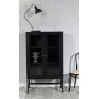 Carl vitrineskap (Highboard) - Svartbeiset eik