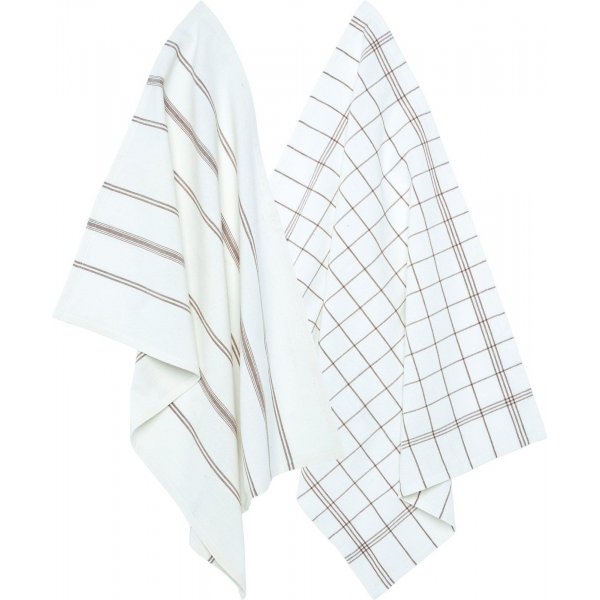 Erin kjøkkenhåndkle 2-pakning 50 x 70 cm - Nougat Erin kjøkkenhåndkle 2-pakning 50 x 70 cm - Nougat