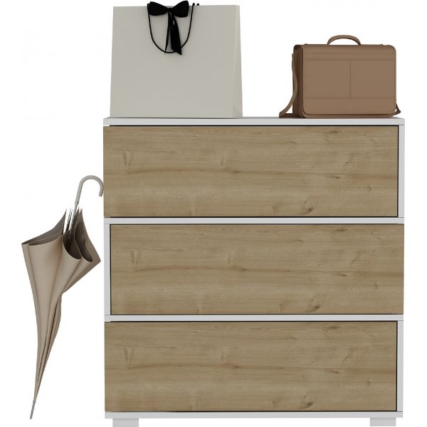 Aris skoskap - Safir eik/hvit Aris skoskap - Safir eik/hvit