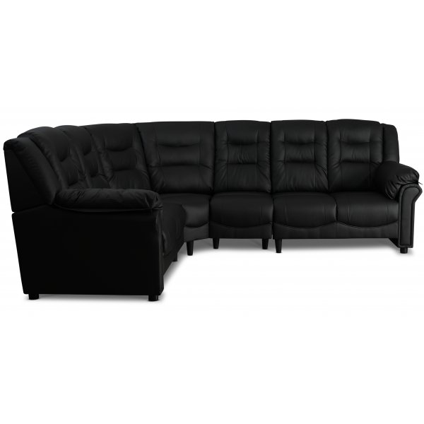 Peiking hjørnesofa - Svart kunstskinn + Tekstilrens for møbler Peiking hjørnesofa - Svart kunstskinn + Tekstilrens for møbler