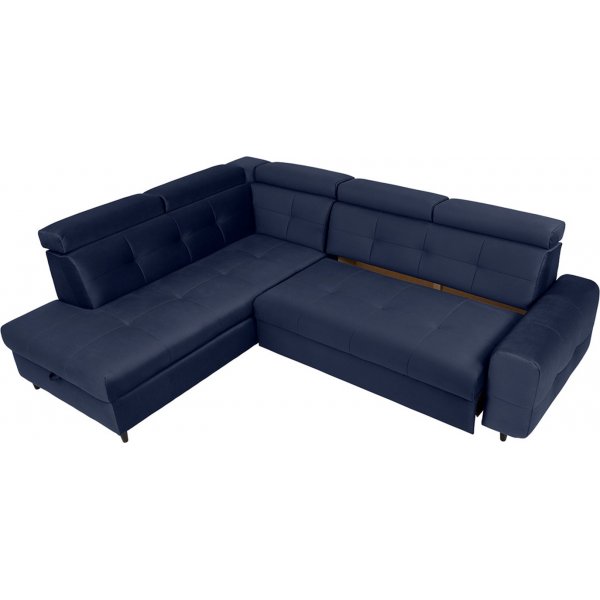 Matras hjørnesovesofa med åpen ende venstre - Blå Matras hjørnesovesofa med åpen ende venstre - Blå