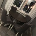 Kundebilde Skagen rundt spisebord - Hvit/brun