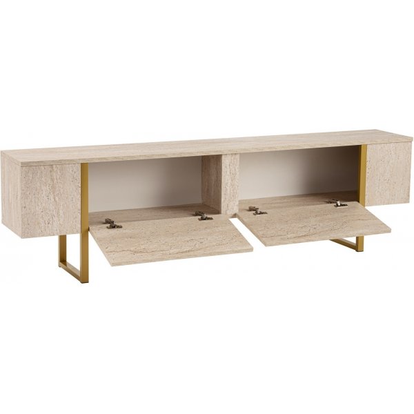 Serenity TV-stativ - Travertin/gull Serenity TV-stativ - Travertin/gull