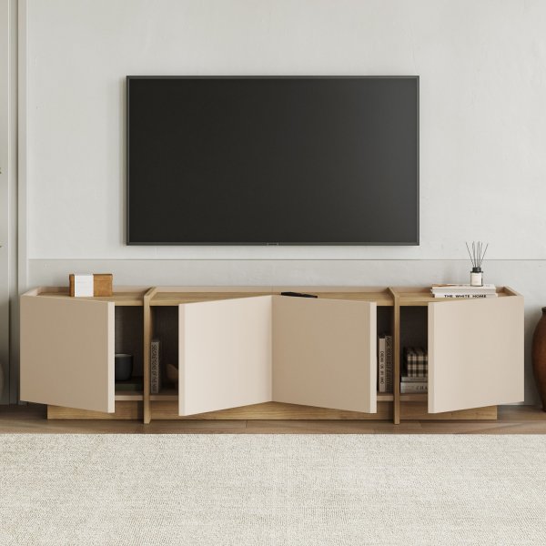TV-stativ Lorensa 180 cm - Safir Eik