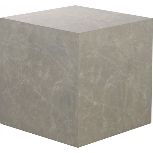 Sofabord kuben 60 x 60 x 60 cm - Beige marmorutseende