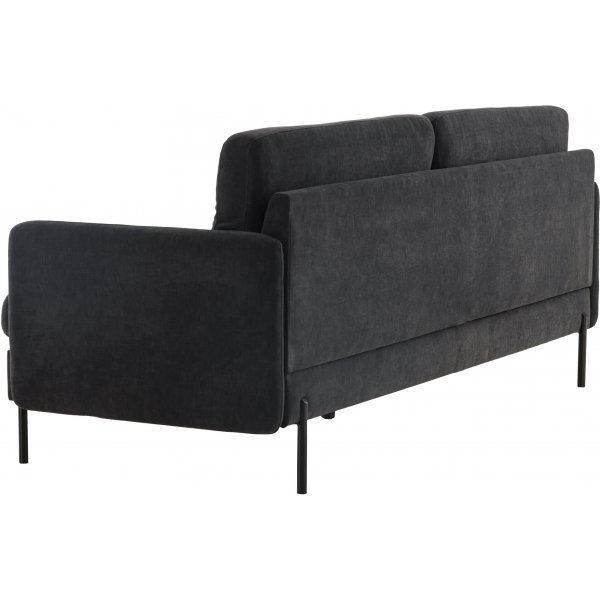 Antibes 2-seters sofa - Sort/Mørkegrå Antibes 2-seters sofa - Sort/Mørkegrå