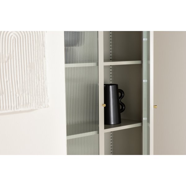 Lima vitrineskap beige