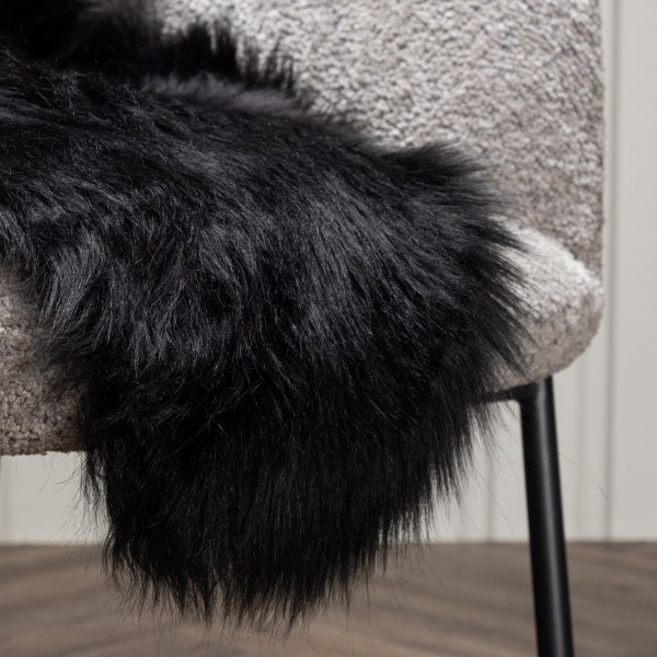 Katy trap 60 x 90 cm - Svart fuskepels