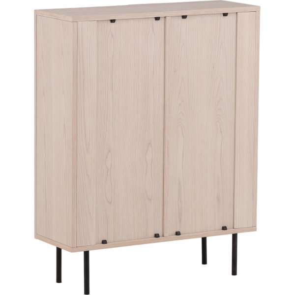 Bjrkn skap - Whitewash/svart