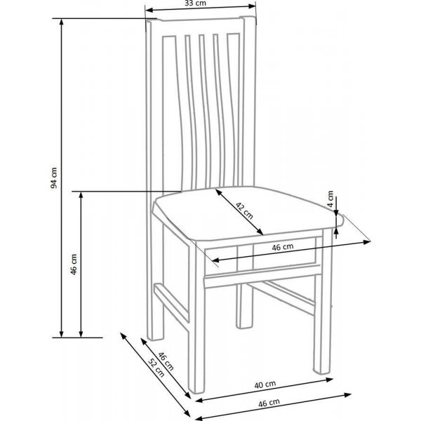 Fix spisestuestol - Sonoma eik
