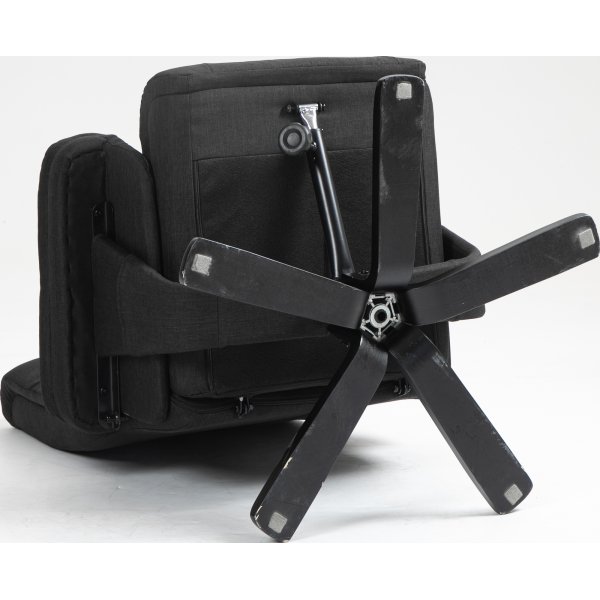 Oslo recliner lenestol med krakk - Cortinna svart Oslo recliner lenestol med krakk - Cortinna svart