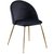 Art velvet stol - Svart / Messing