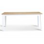 Dalars spisebord 180 cm - Hvit / oljet eik